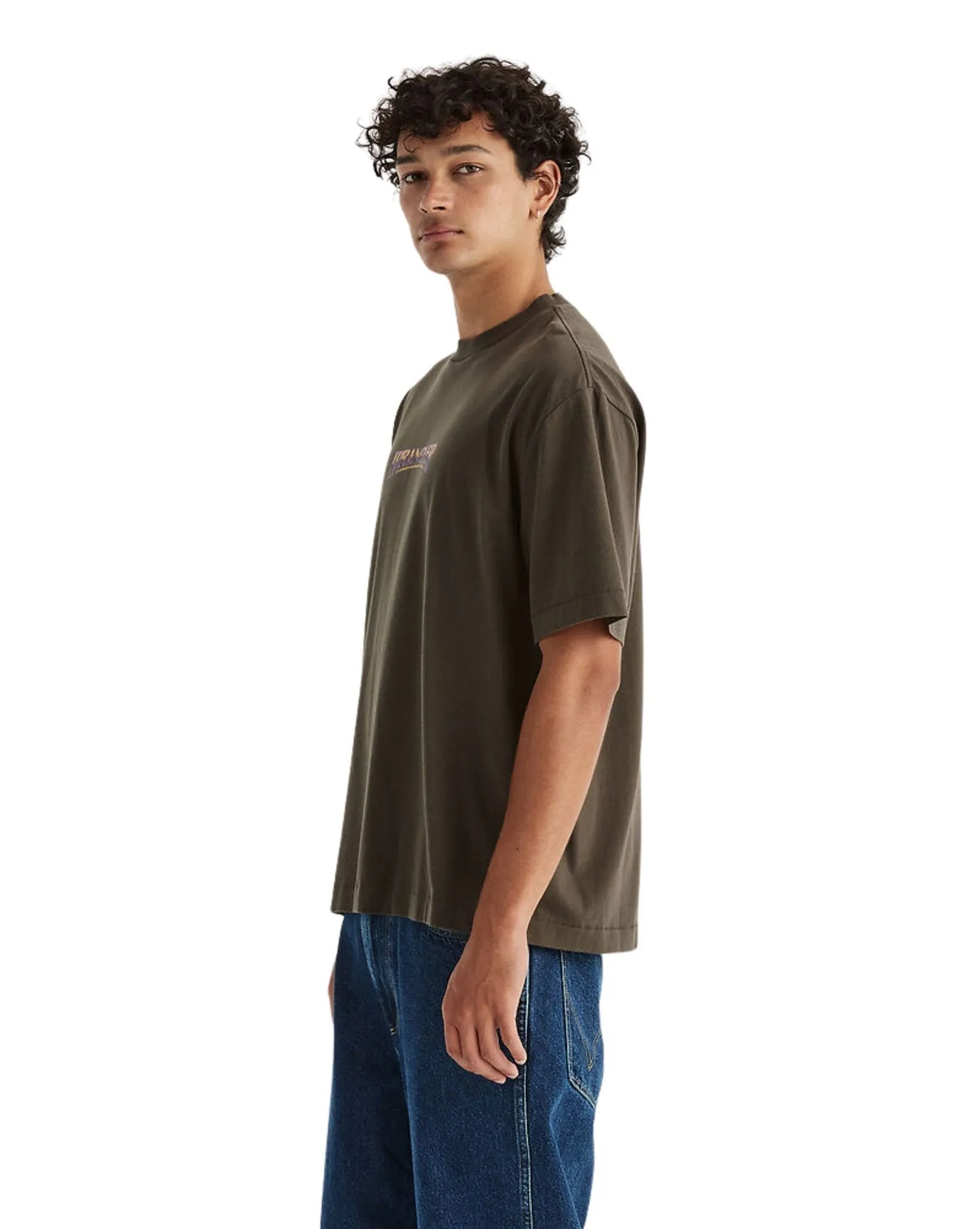 Mens Crush Boxcar Tee - Dark Slate
