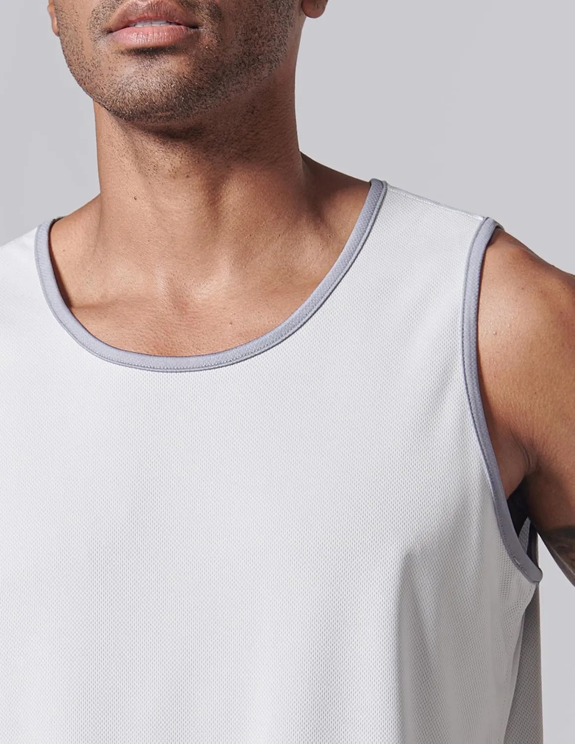Men's Lightweight Reversible Rec Tanks, Mesh Basketball Jerseys Athletic Quick Dry Shirts Team Scrimmage Uniforms