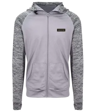 Mens Mob Gym Contrast Zip Up Light