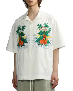 Men's Relaxed Fit Hawaii Shirt in White