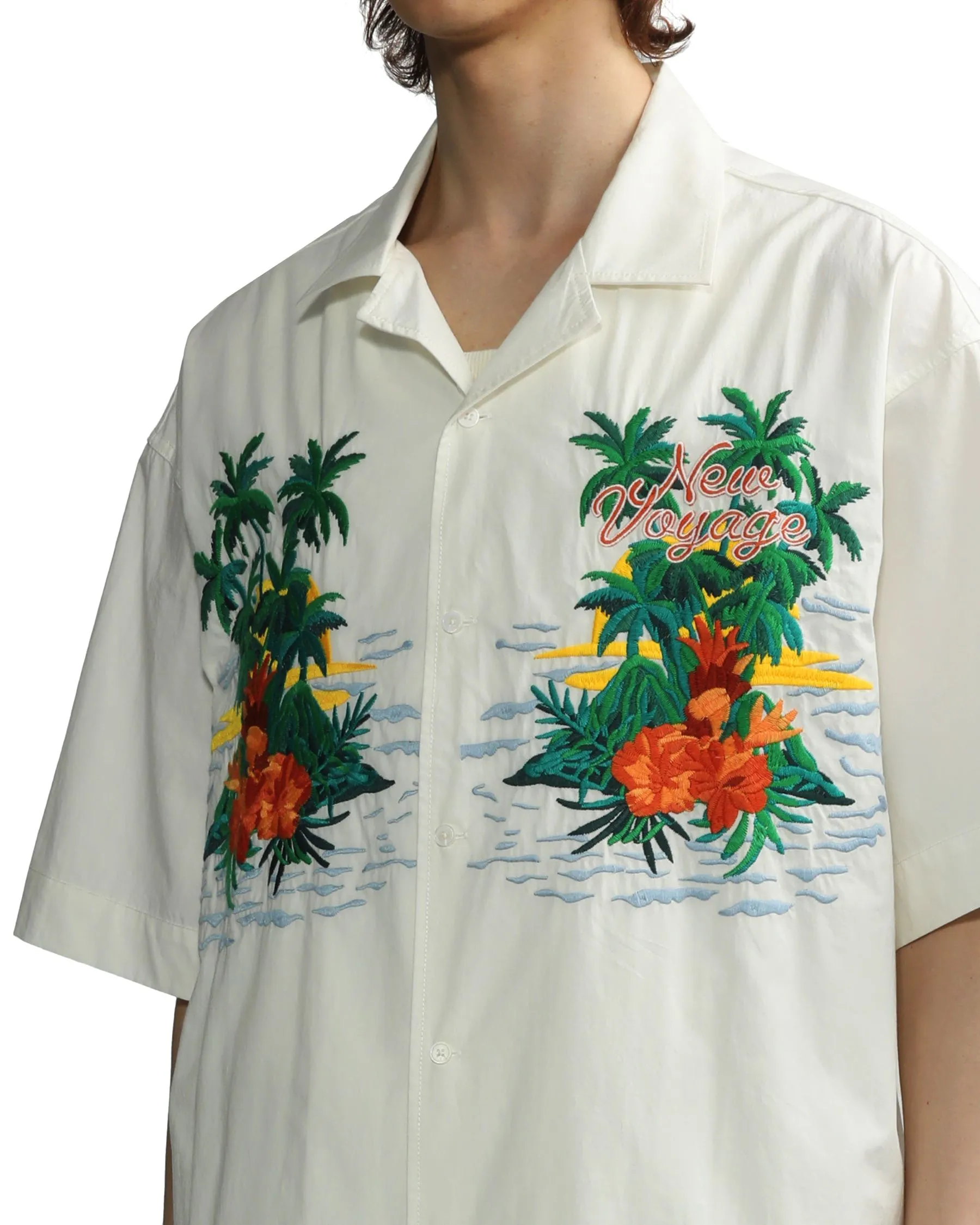 Men's Relaxed Fit Hawaii Shirt in White