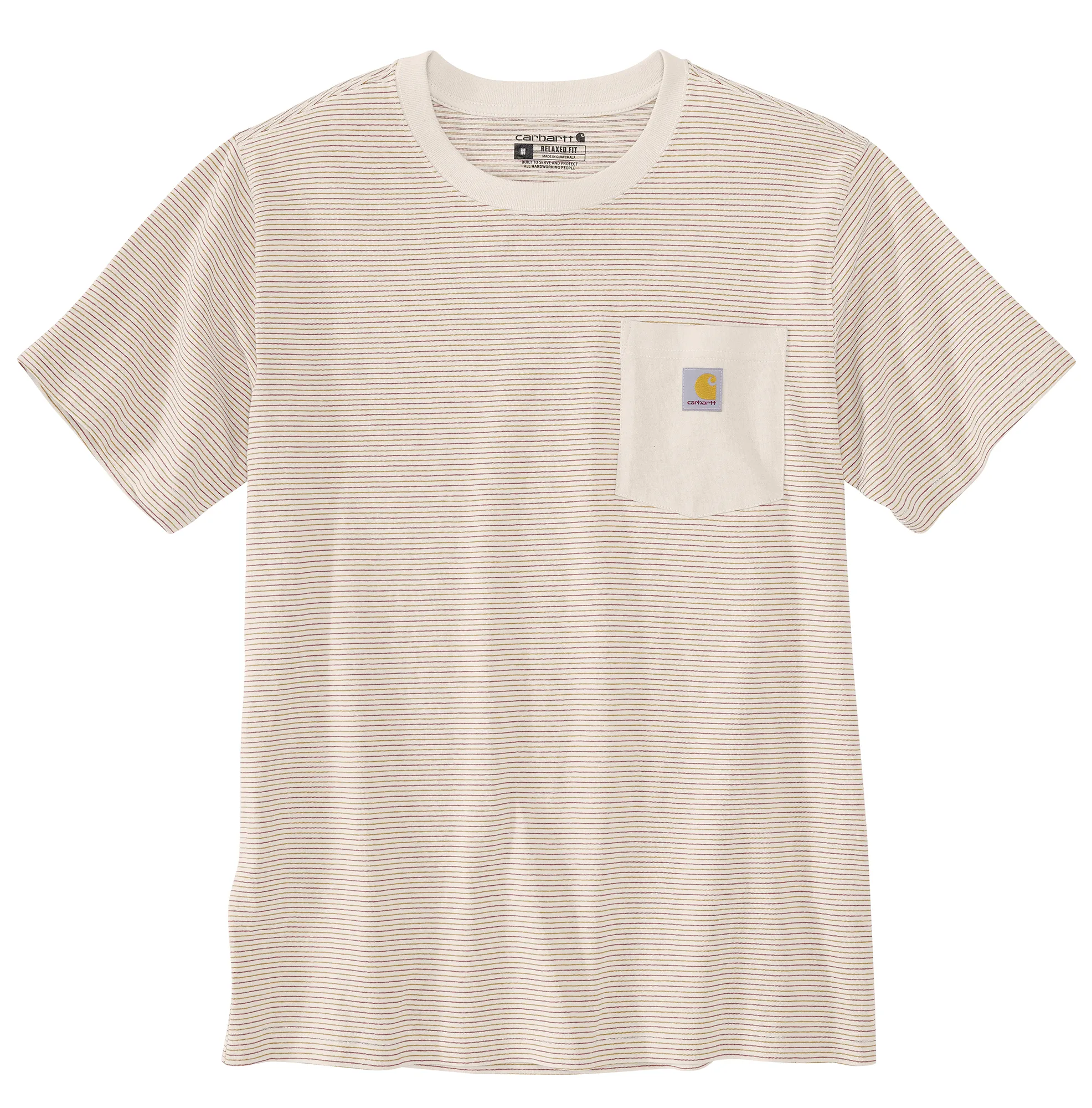 Men's Relaxed Fit Heavyweight Short-Sleeve Pocket Stripe T-Shirt