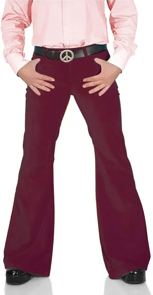 Men's Relaxed Vintage 60s 70s Bell Bottom Stretch Fit Classic Comfort Flared Flares Retro Leg Disco Denim Jeans Pants