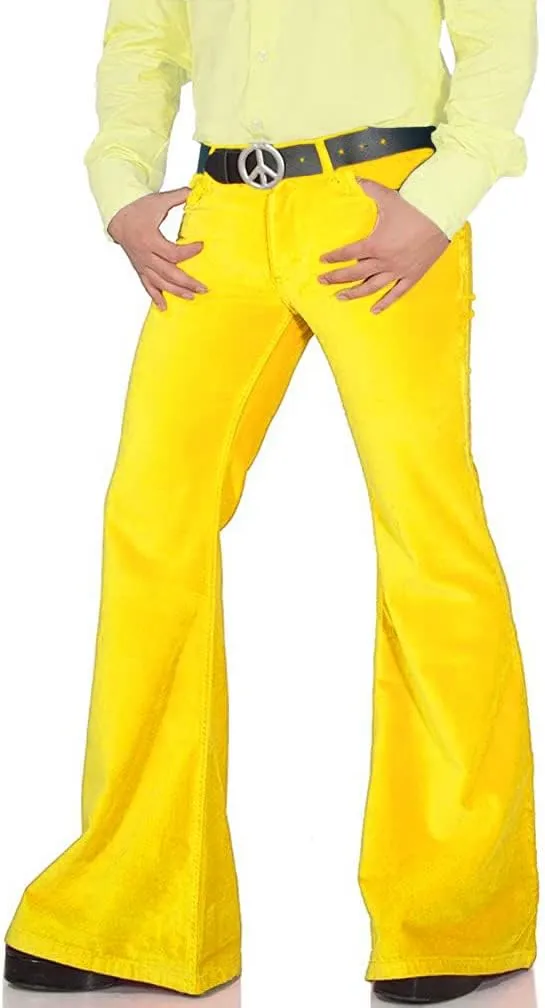 Men's Relaxed Vintage 60s 70s Bell Bottom Stretch Fit Classic Comfort Flared Flares Retro Leg Disco Denim Jeans Pants