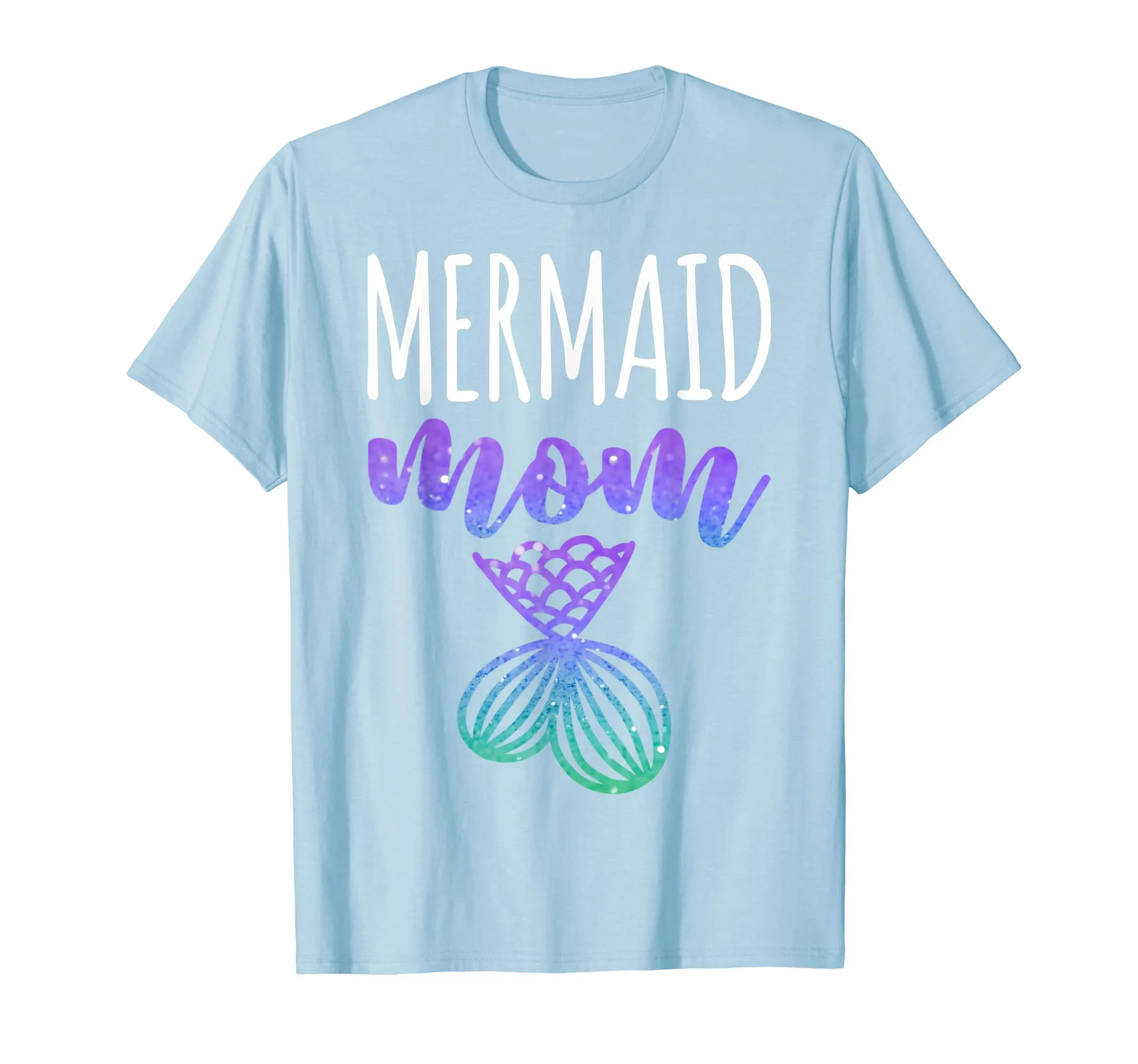 Mermaid Mom T-Shirt Mother Daughter Matching Family Gift Tee