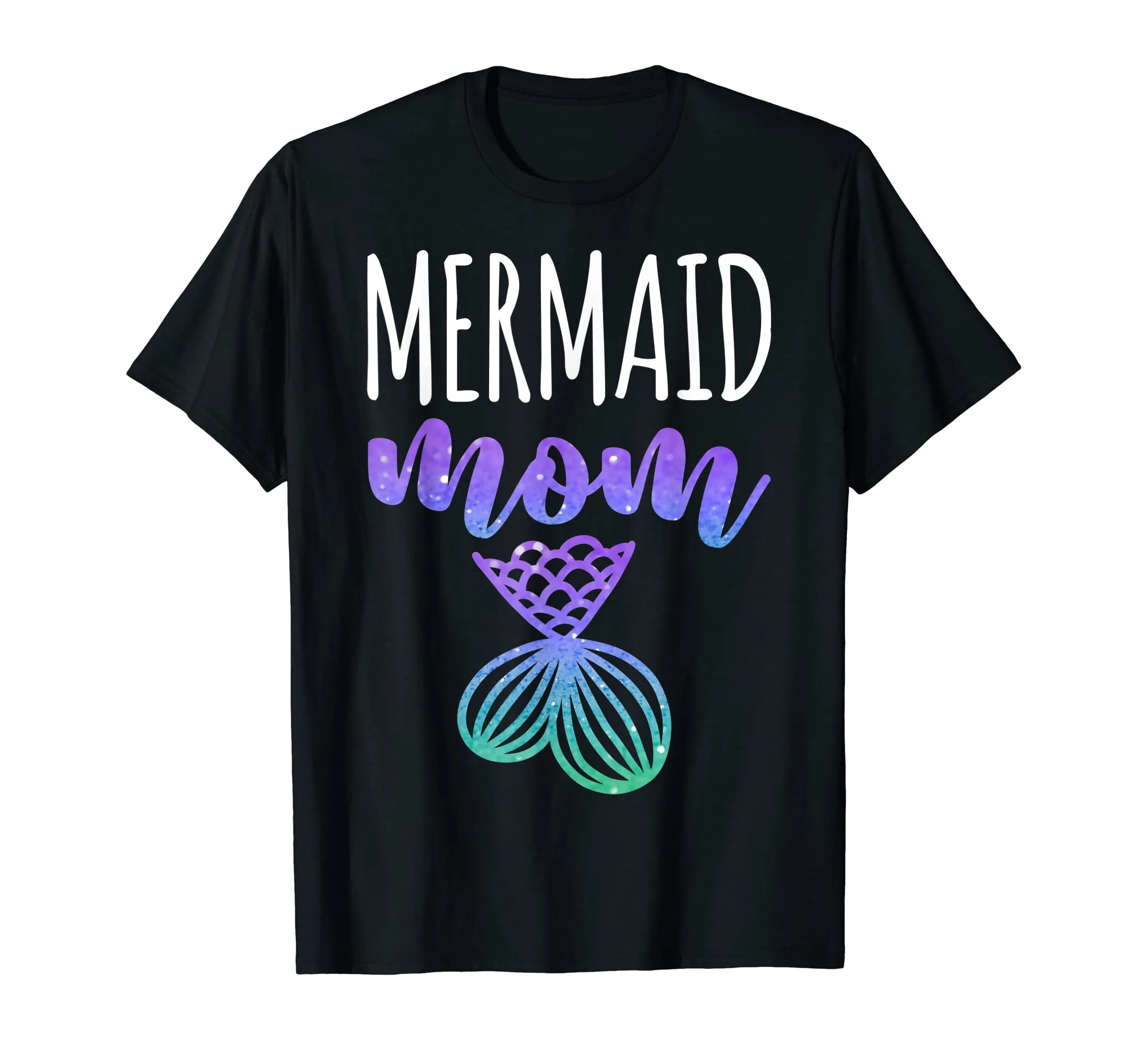 Mermaid Mom T-Shirt Mother Daughter Matching Family Gift Tee
