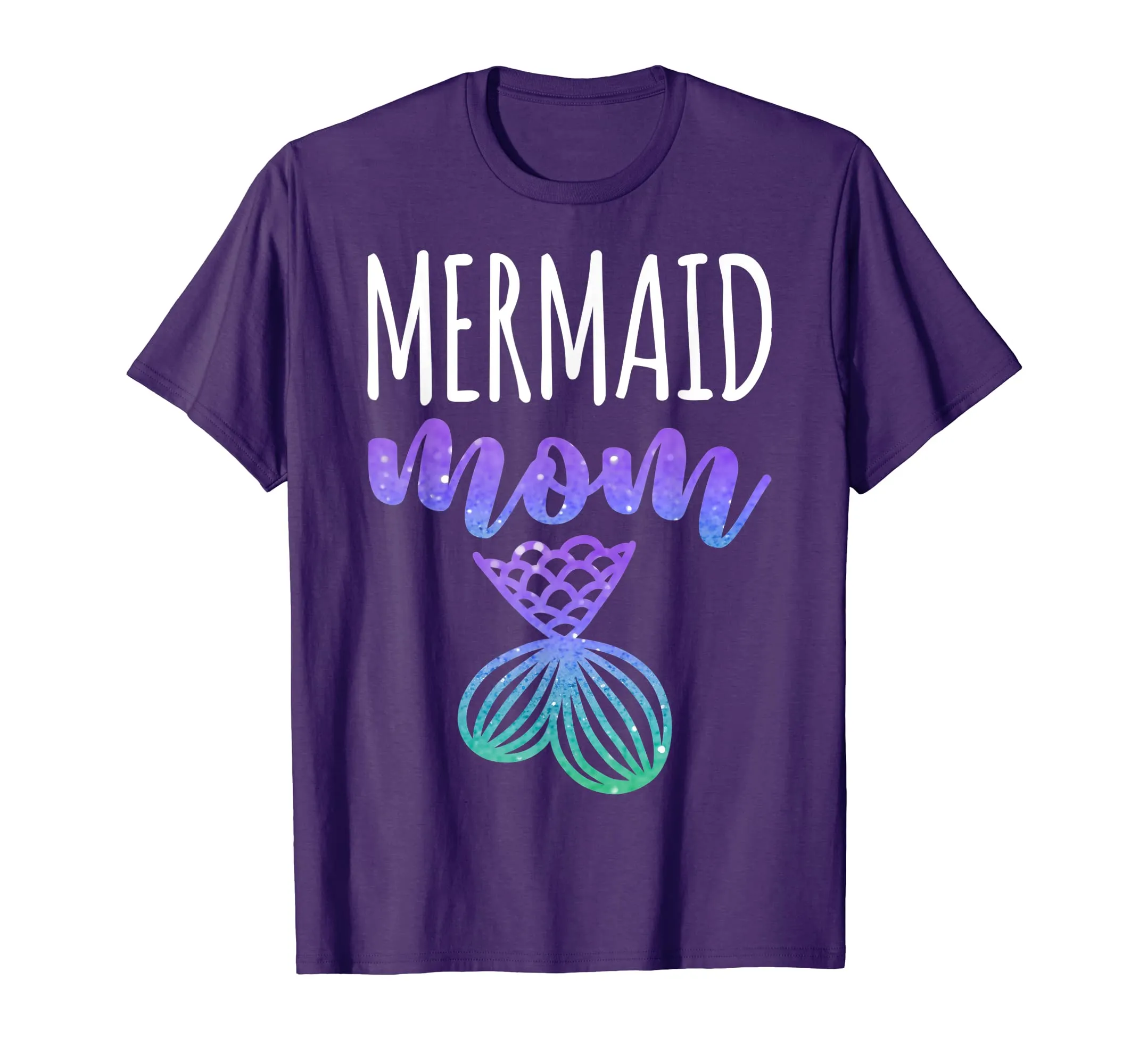 Mermaid Mom T-Shirt Mother Daughter Matching Family Gift Tee