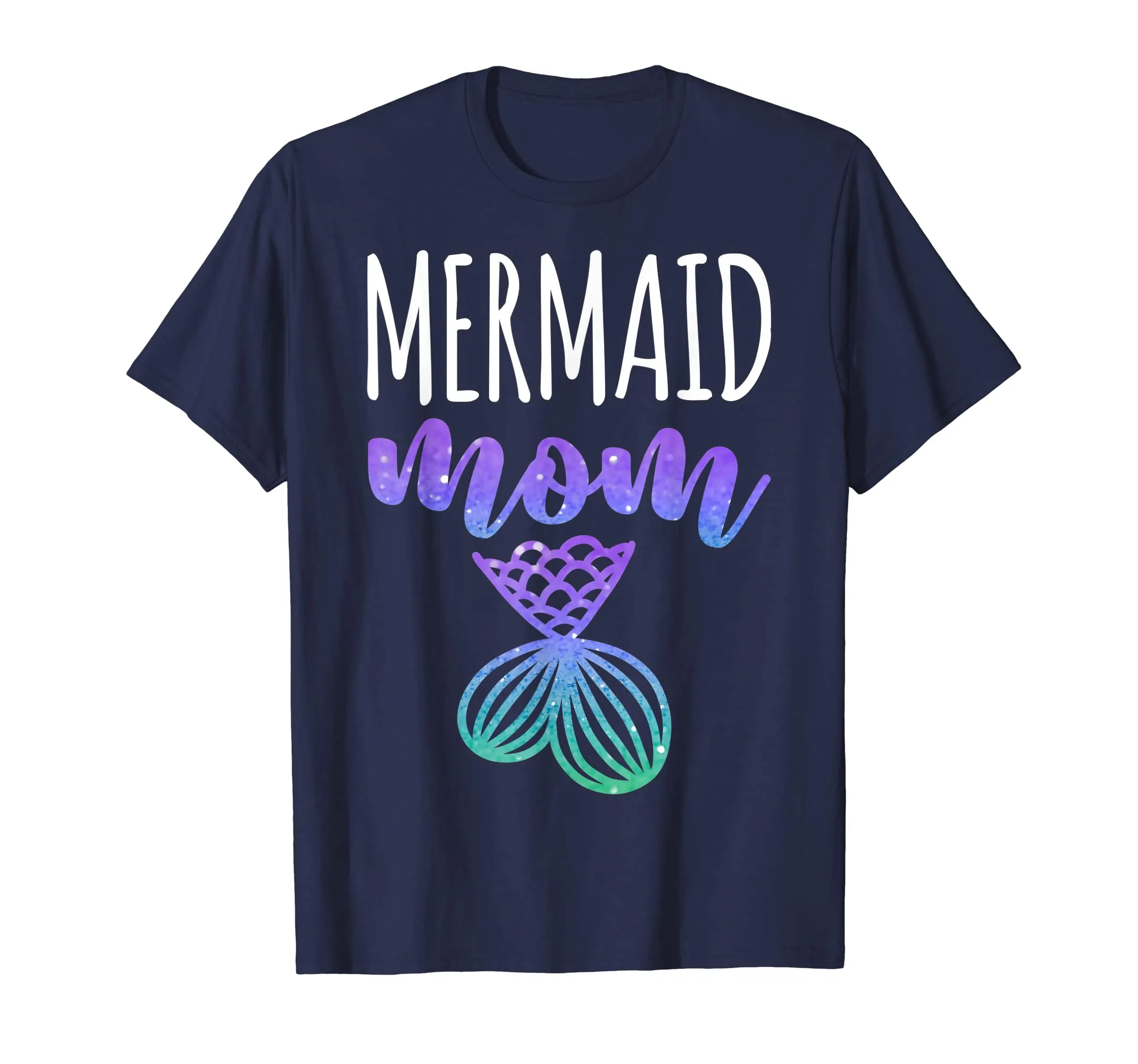 Mermaid Mom T-Shirt Mother Daughter Matching Family Gift Tee