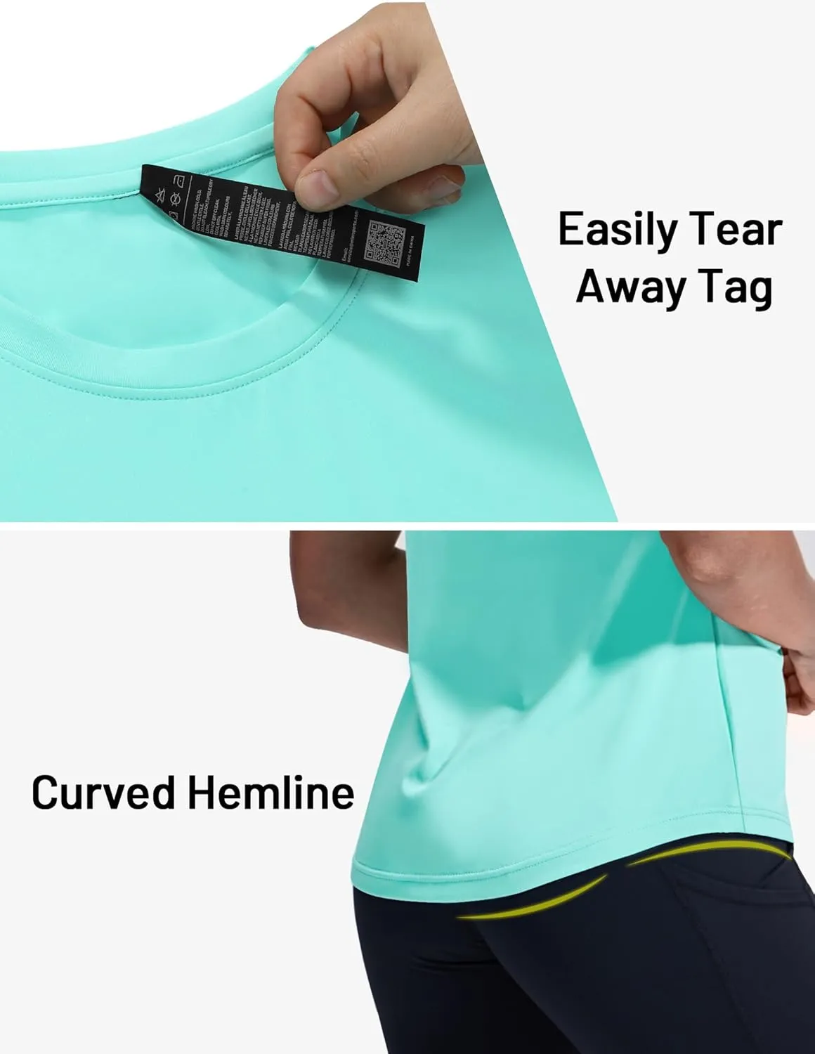 MIER Sleeveless Athletic Tops for Women Dry Fit Running Workout Tank Top Crew Neck UPF 50  Active Tennis Gym Yoga Tee Shirts
