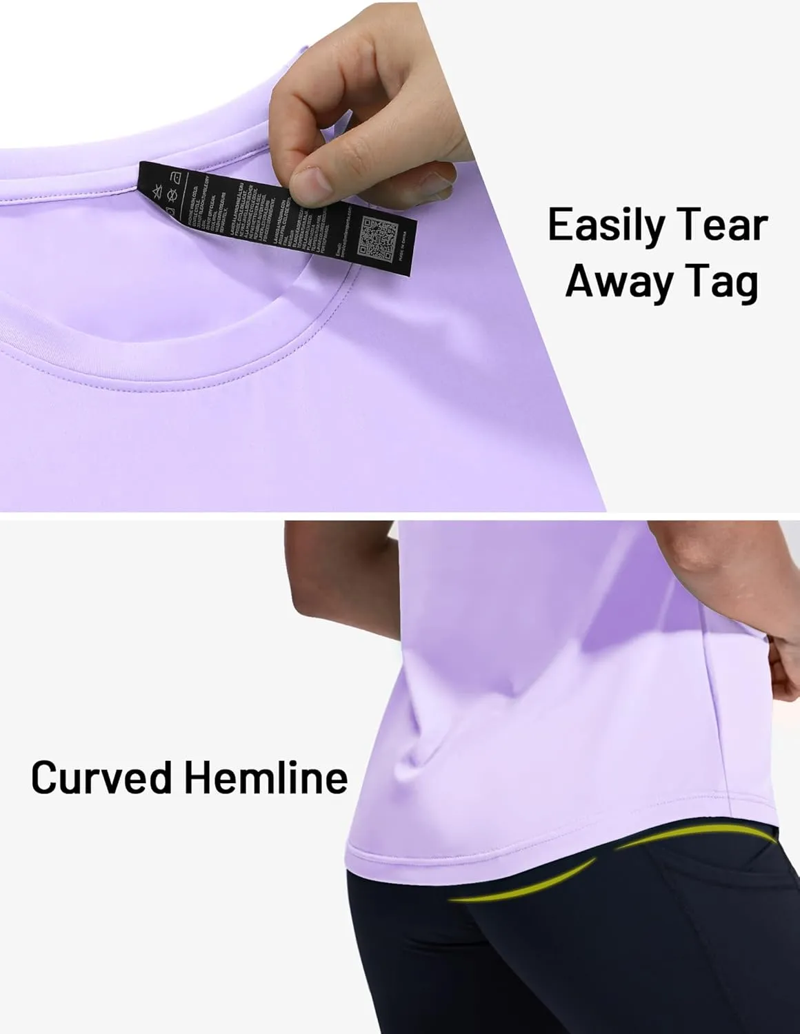 MIER Sleeveless Athletic Tops for Women Dry Fit Running Workout Tank Top Crew Neck UPF 50  Active Tennis Gym Yoga Tee Shirts