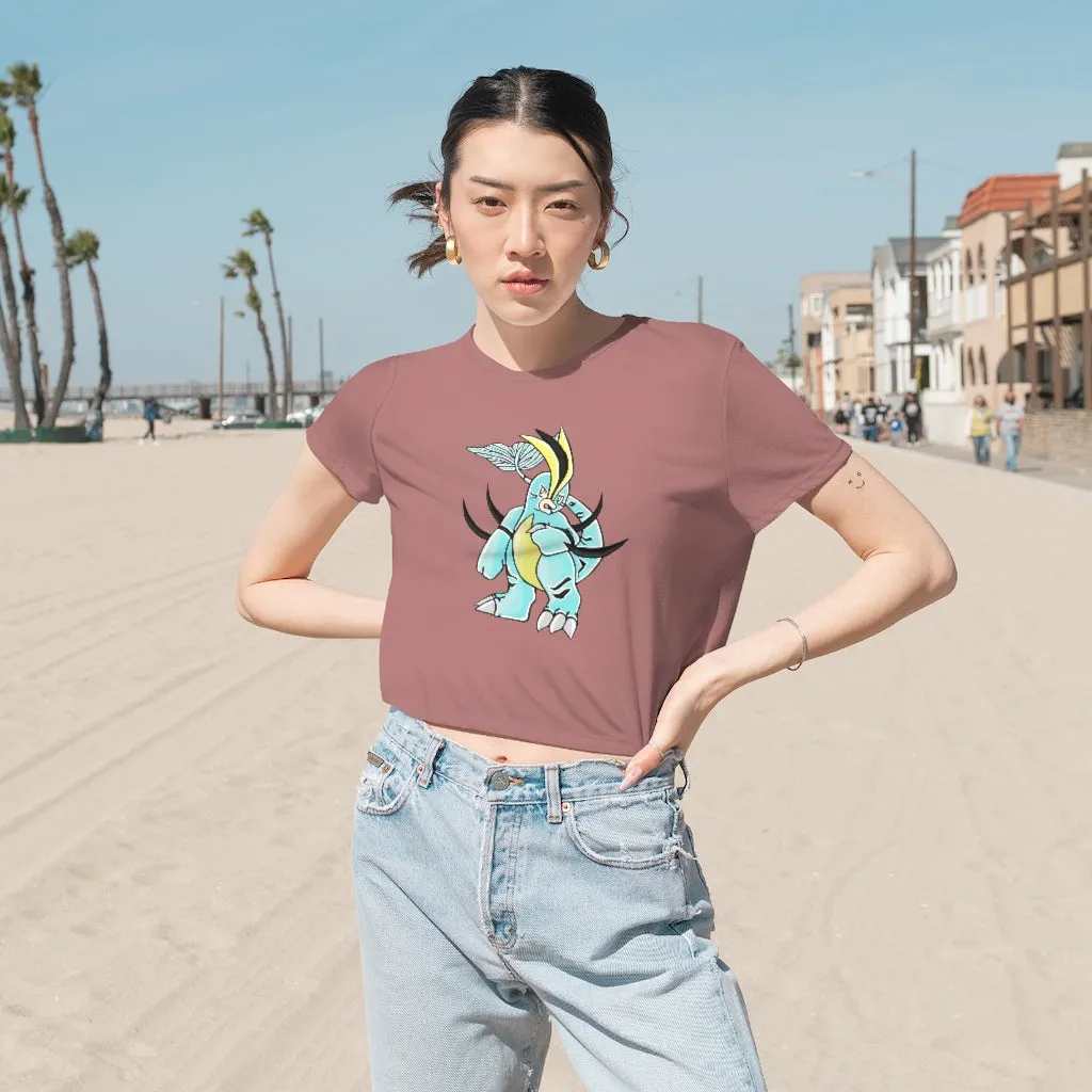Mimatic Women's Flowy Cropped Tee