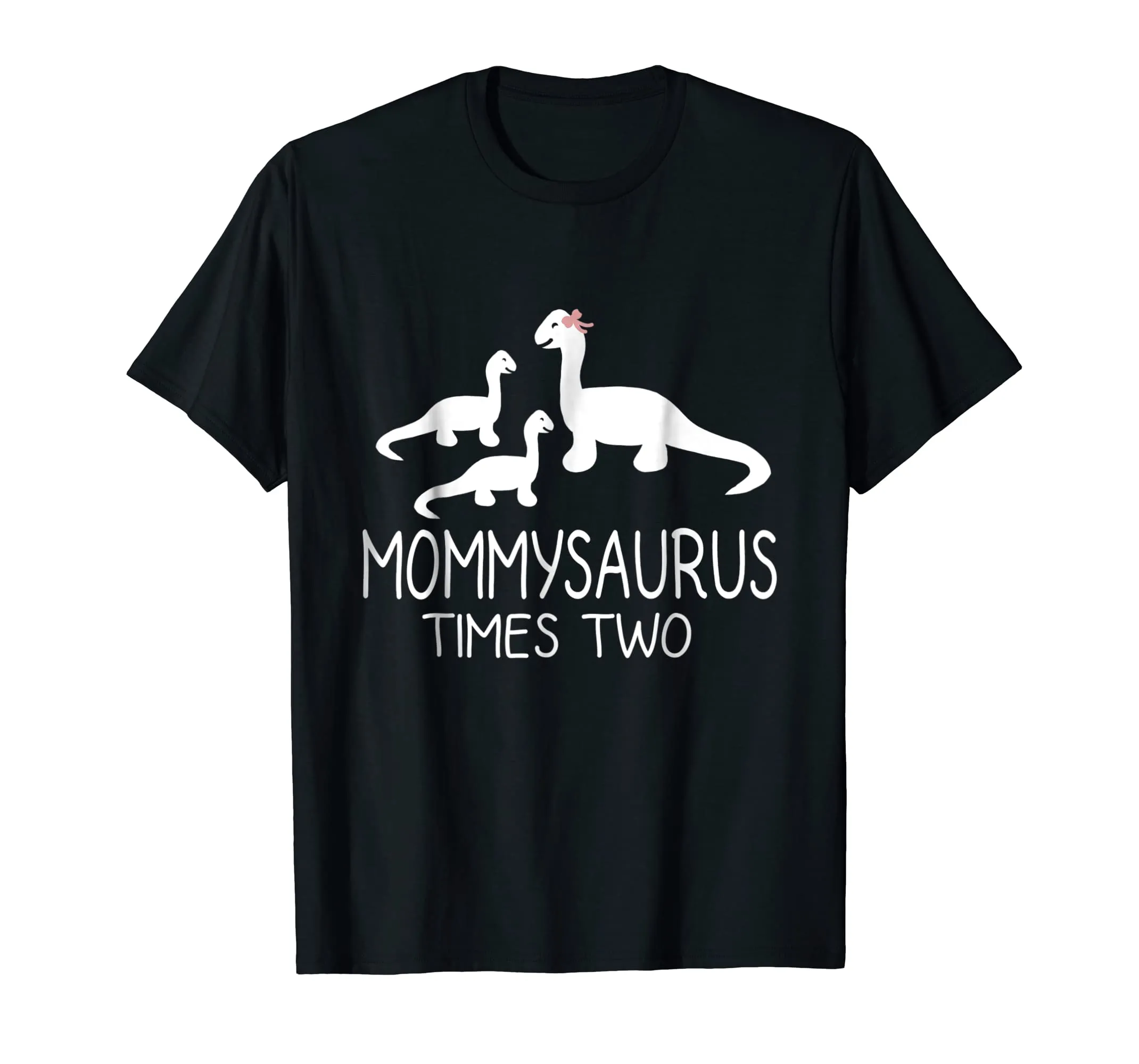 MOMMYSAURUS Fun Mother Mom Baby Kids Dinosaur Twins Tee