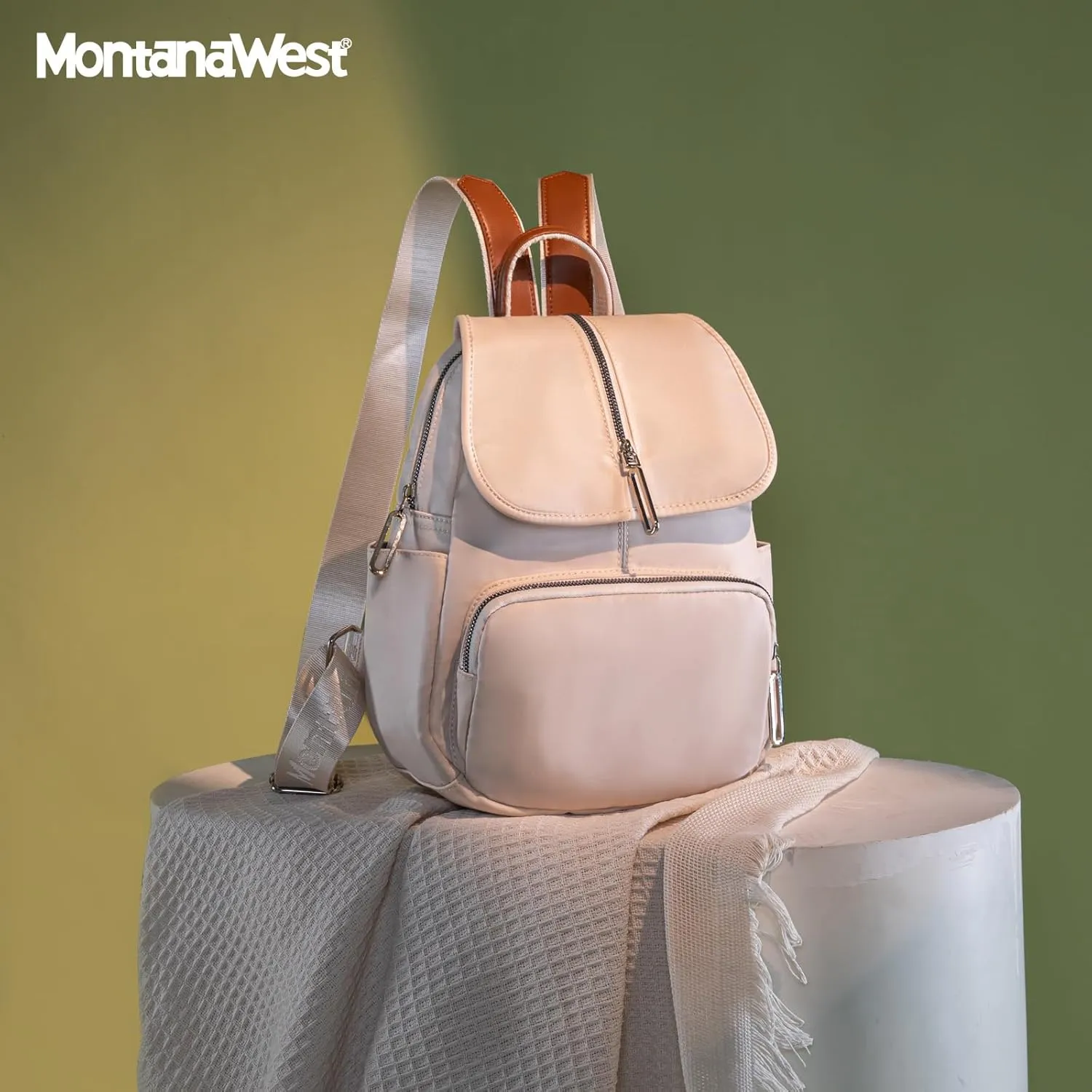 Montana West Small Backpack Purse for Women Lightweight Casual Backpacks with Anti-theft Back Pocket for Travel Work Day