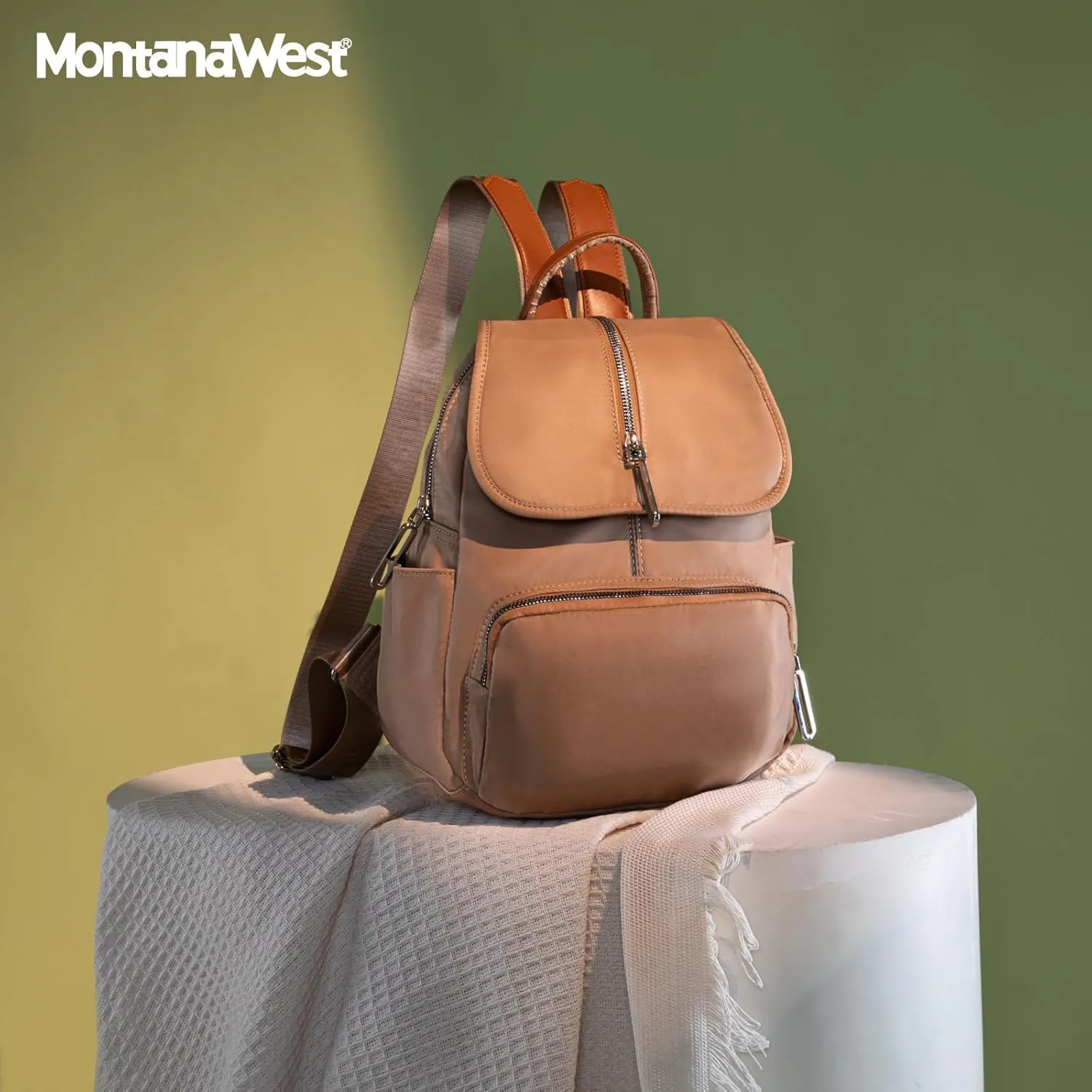 Montana West Small Backpack Purse for Women Lightweight Casual Backpacks with Anti-theft Back Pocket for Travel Work Day