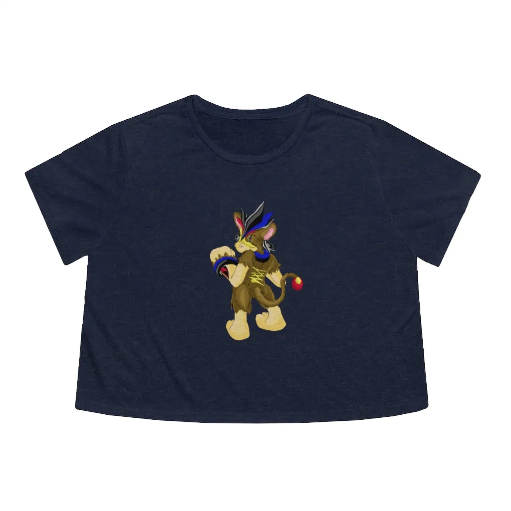 Moongenchen Women's Flowy Cropped Tee