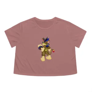 Moongenchen Women's Flowy Cropped Tee