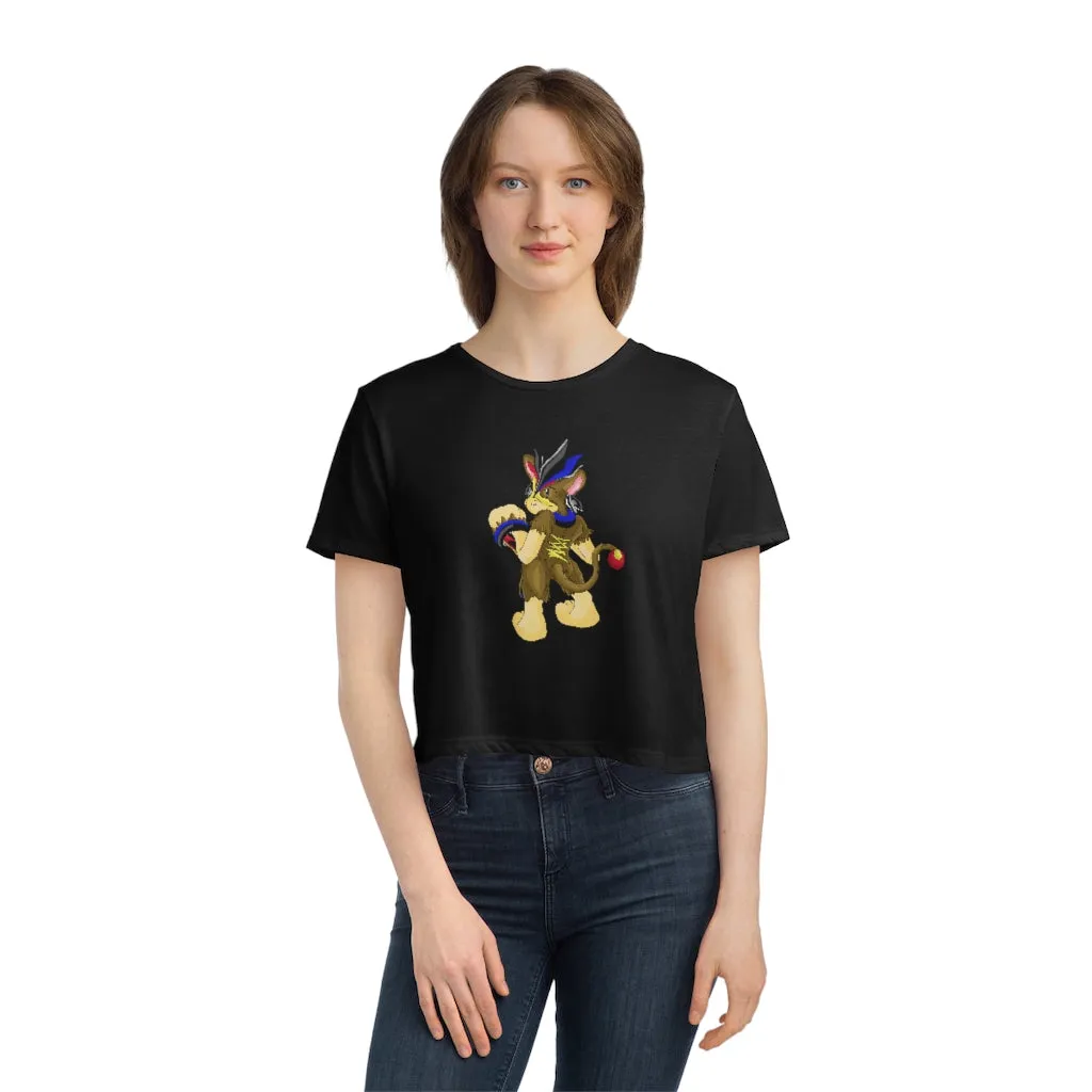 Moongenchen Women's Flowy Cropped Tee