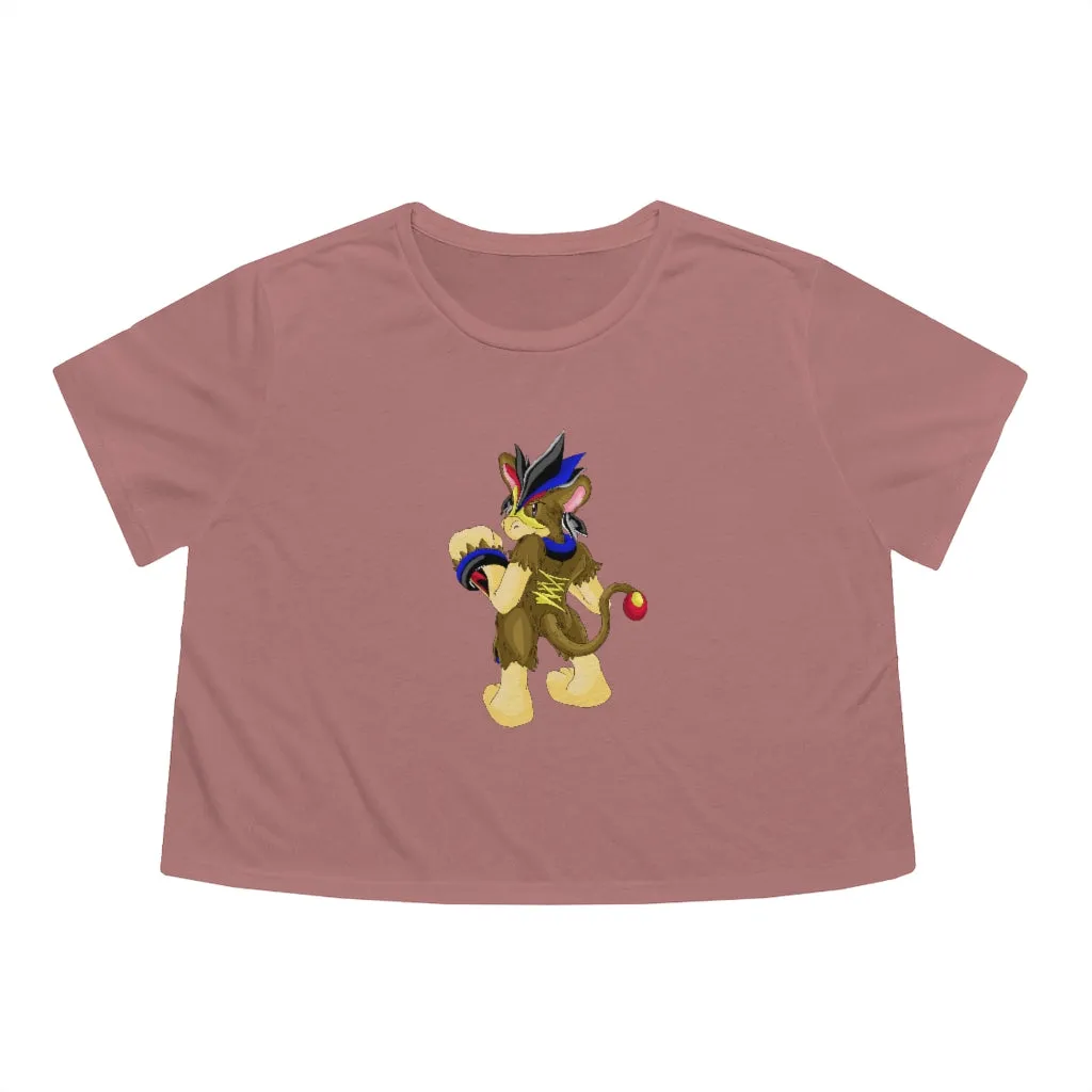 Moongenchen Women's Flowy Cropped Tee
