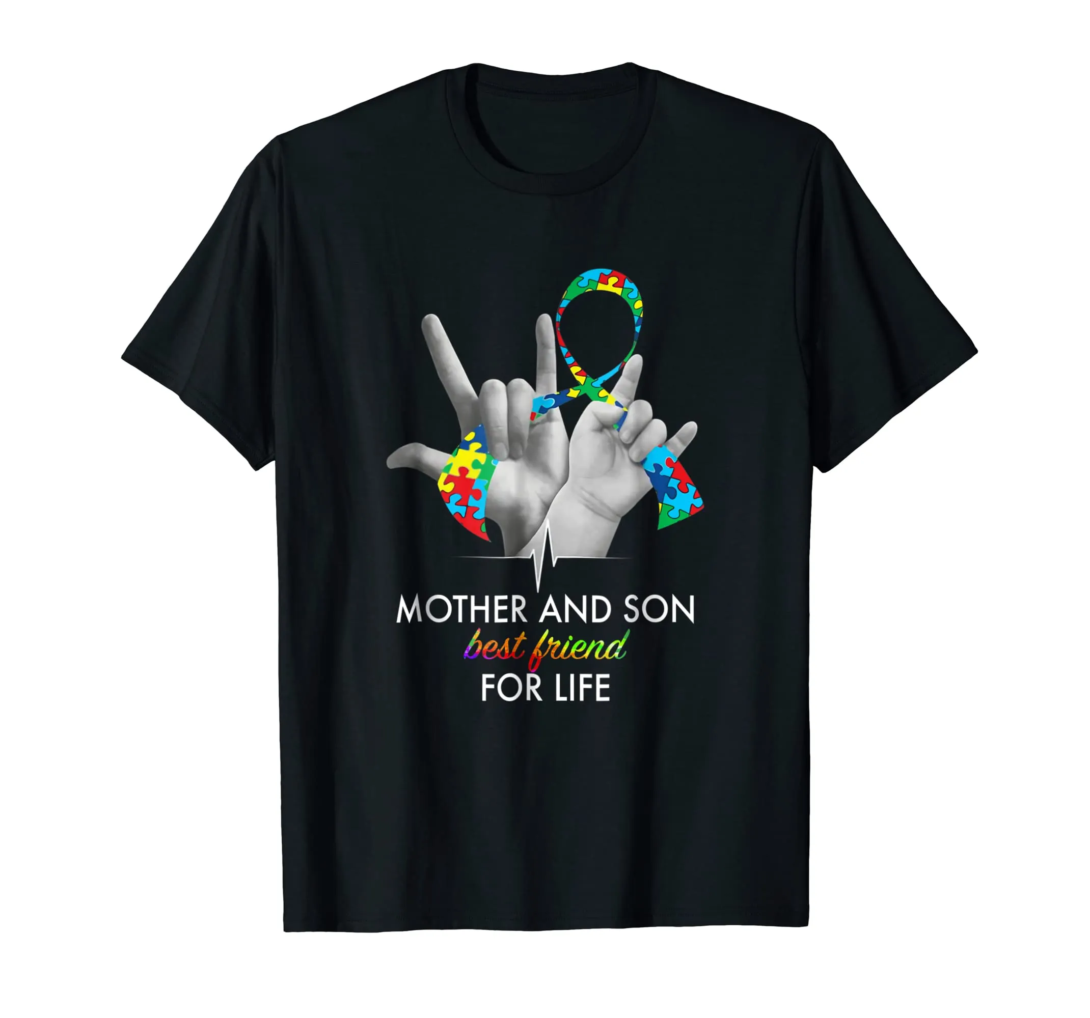 Mother And Son Best Friends For Life Autism Awareness Shirt
