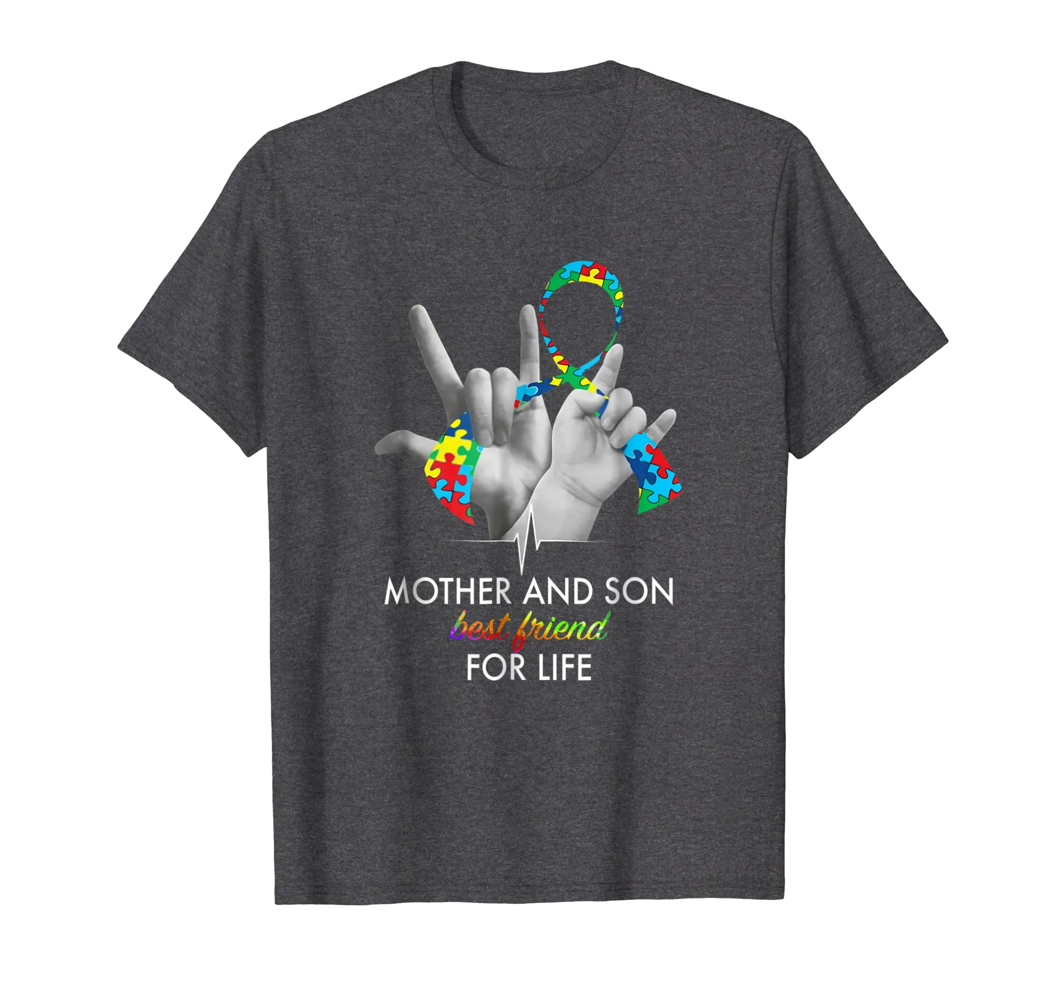 Mother And Son Best Friends For Life Autism Awareness Shirt