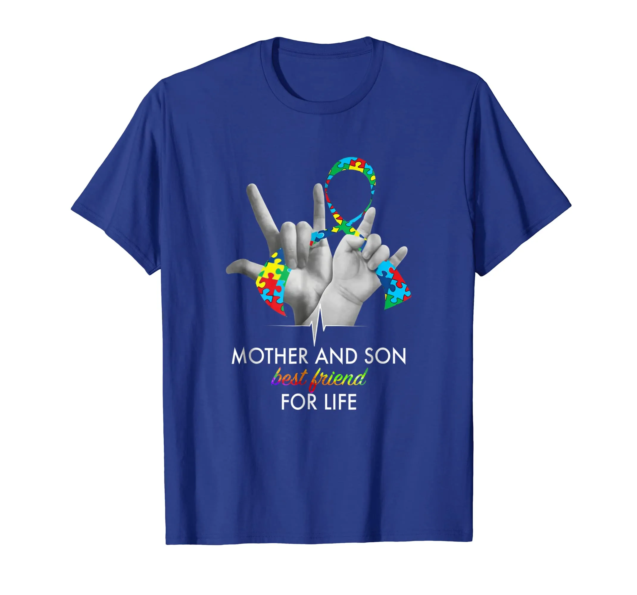 Mother And Son Best Friends For Life Autism Awareness Shirt