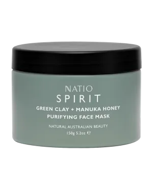 Natio Spirit Green Clay   Manuka Honey Purifying Face Mask 150g