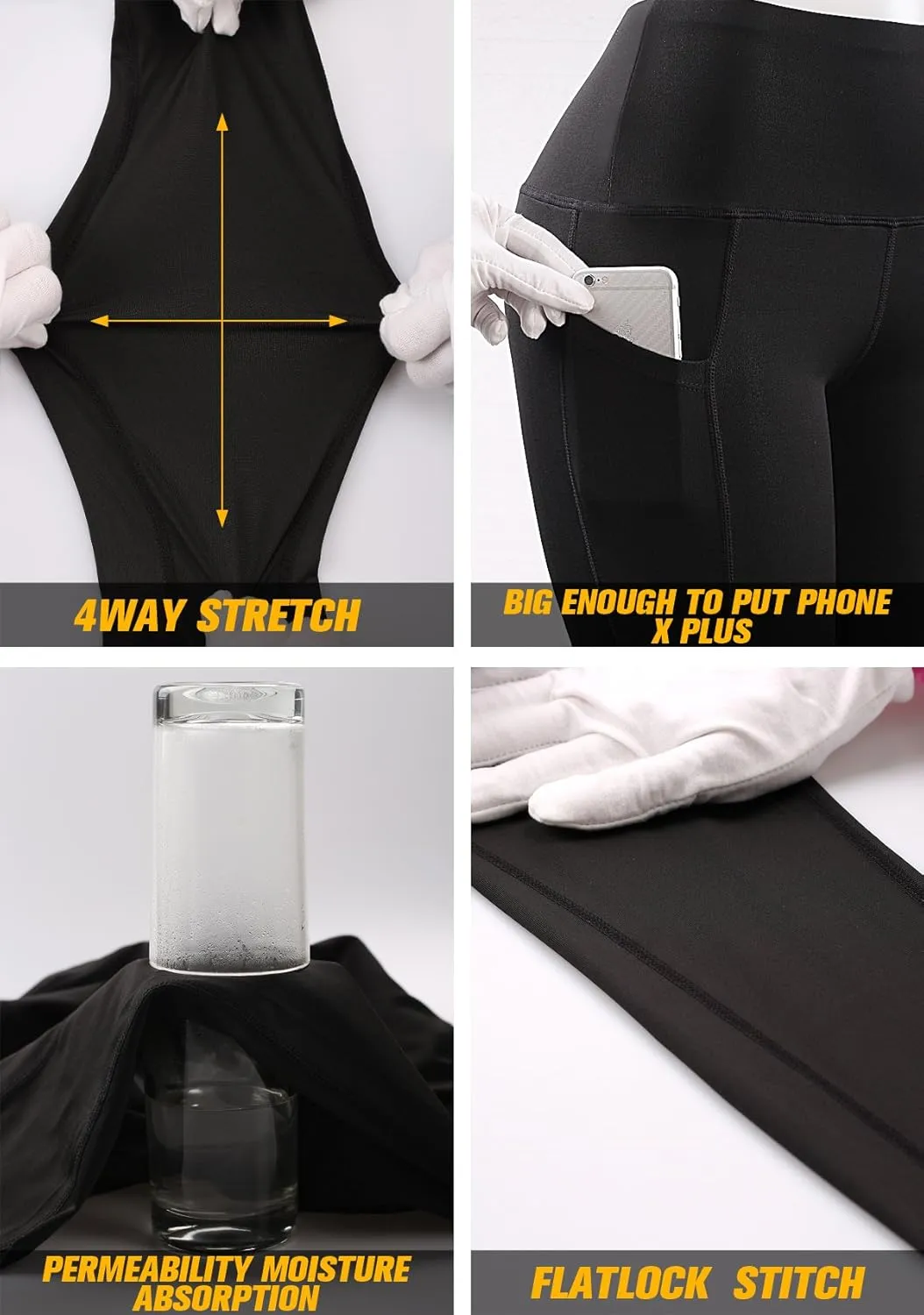 NELEUS High Waist Running Workout Leggings for Yoga with Pockets