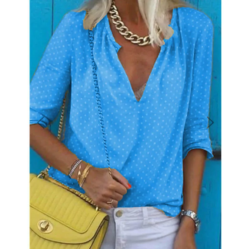 New Loose V-neck T-shirt