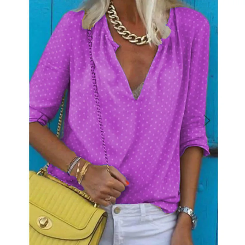 New Loose V-neck T-shirt