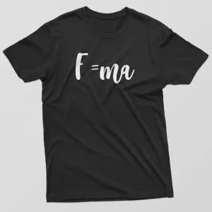 Newton's Law of Motion Equation Mens T-Shirt