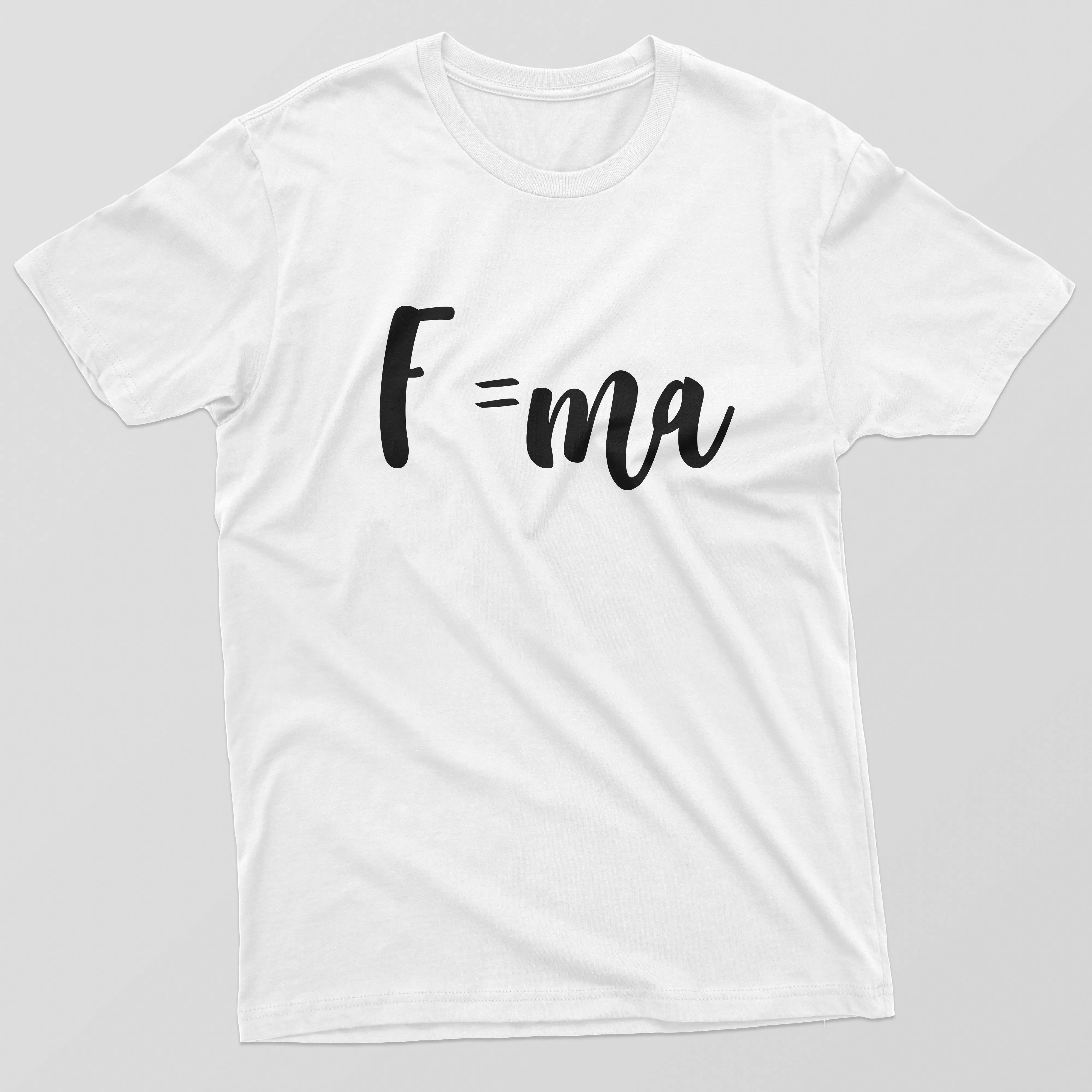 Newton's Law of Motion Equation Mens T-Shirt