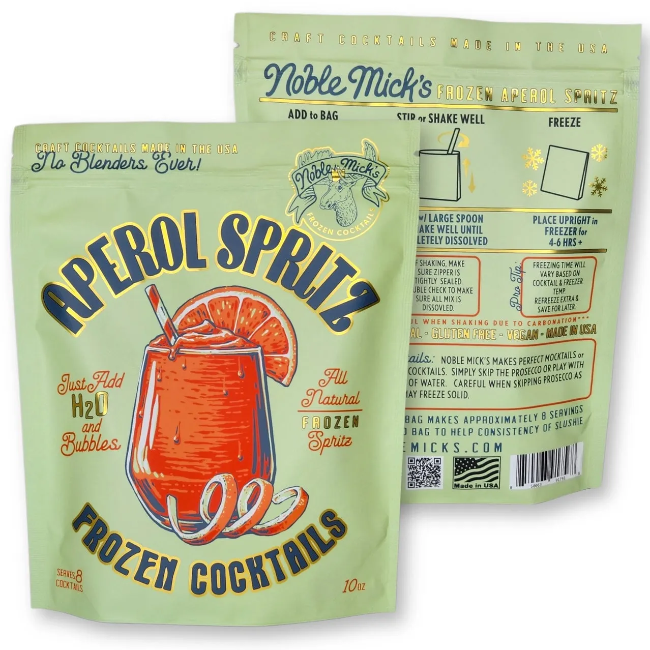 Noble Mick's Aperol Spritz Frozen Cocktail Bag