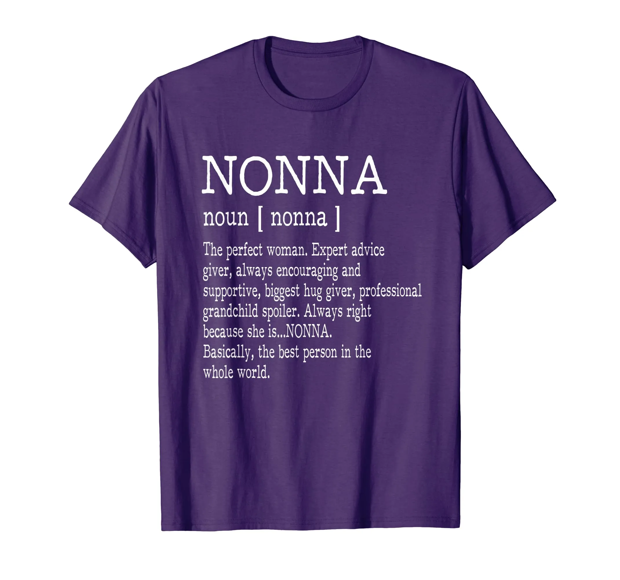 Nonna Definition Grandma Mother Day Gifts Women T-Shirt