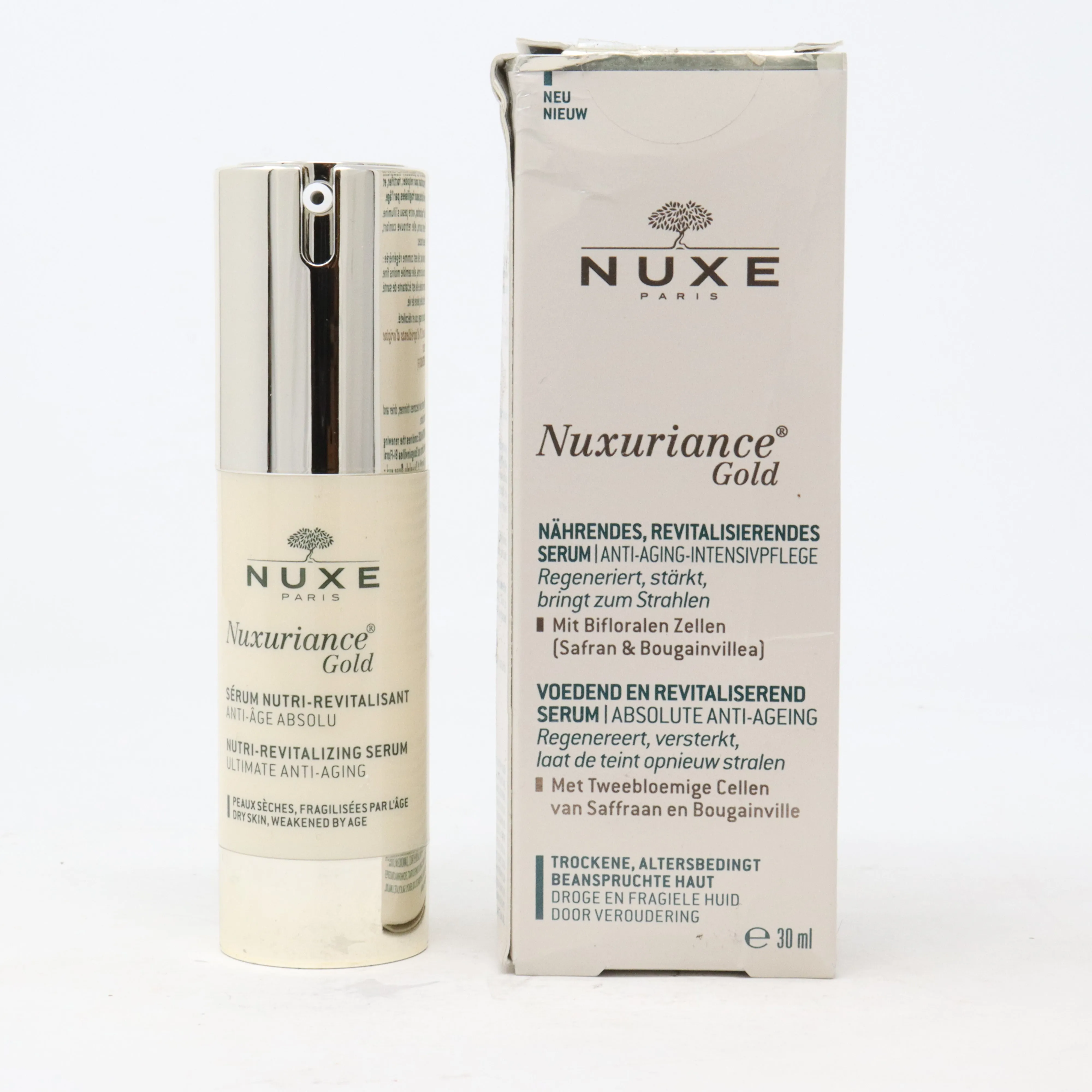 Nuxe Paris Nuxuriance Gold Nutri-Revitalizing Serum  1.0oz/30ml New With Box