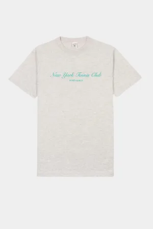 NY TENNIS CLUB T-SHIRT HEATHER GRAY/CARIBBEAN
