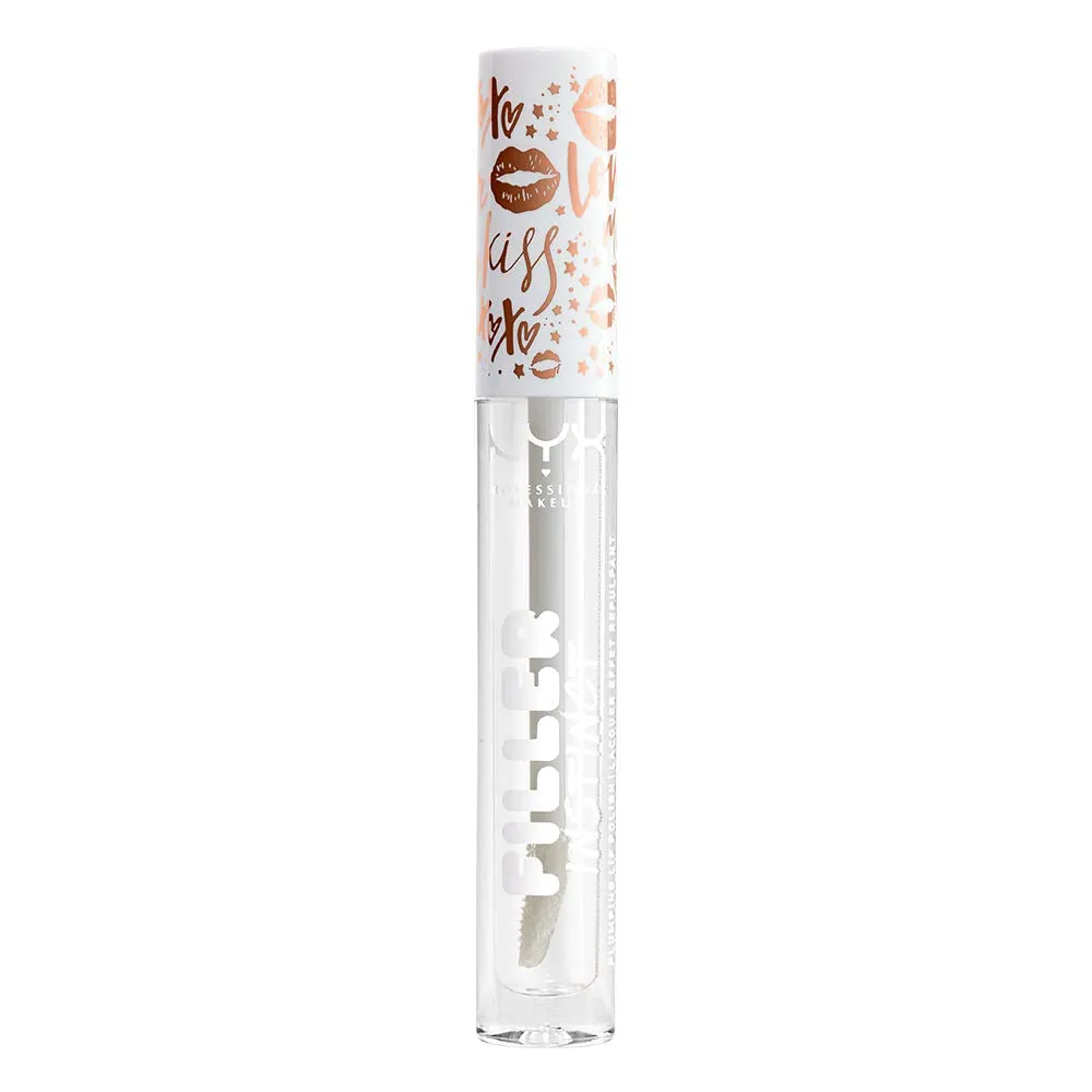 NYX PROFESSIONAL MAKEUP Filler Instinct Plumping Lip Polish, Lip Plumper Gloss - Let's Glaze, Clear