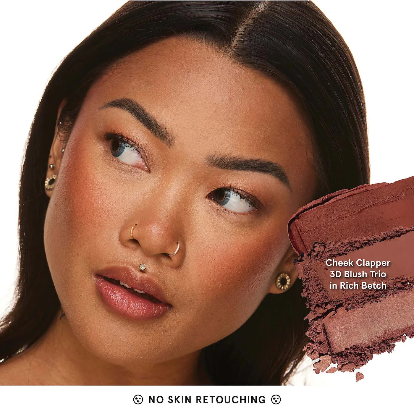 One/Size - Cheek Clapper 3D Blush Trio Palette - Rich Betch