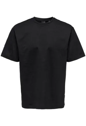 Only & Sons Relaxed Fit T-shirt Zwart