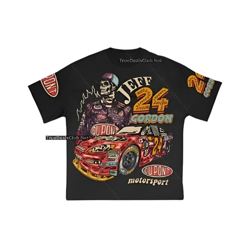 Oversized Graphic Tees - Unisex Bold Print T-Shirts