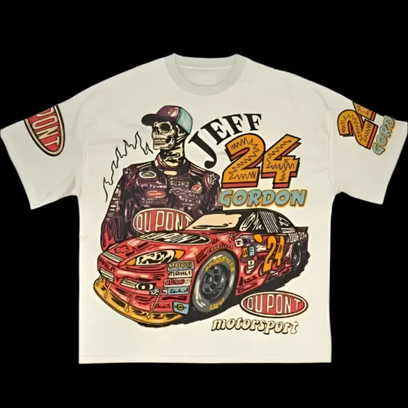 Oversized Graphic Tees - Unisex Bold Print T-Shirts