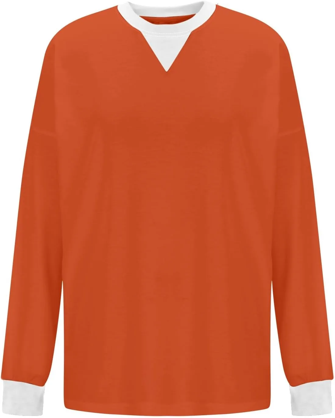 Oversized Sweatshirt for Women Dressy Casual Long Sleeve Hoodie Plain Crew Neck Shirts Fall Teens Preppy Clothes