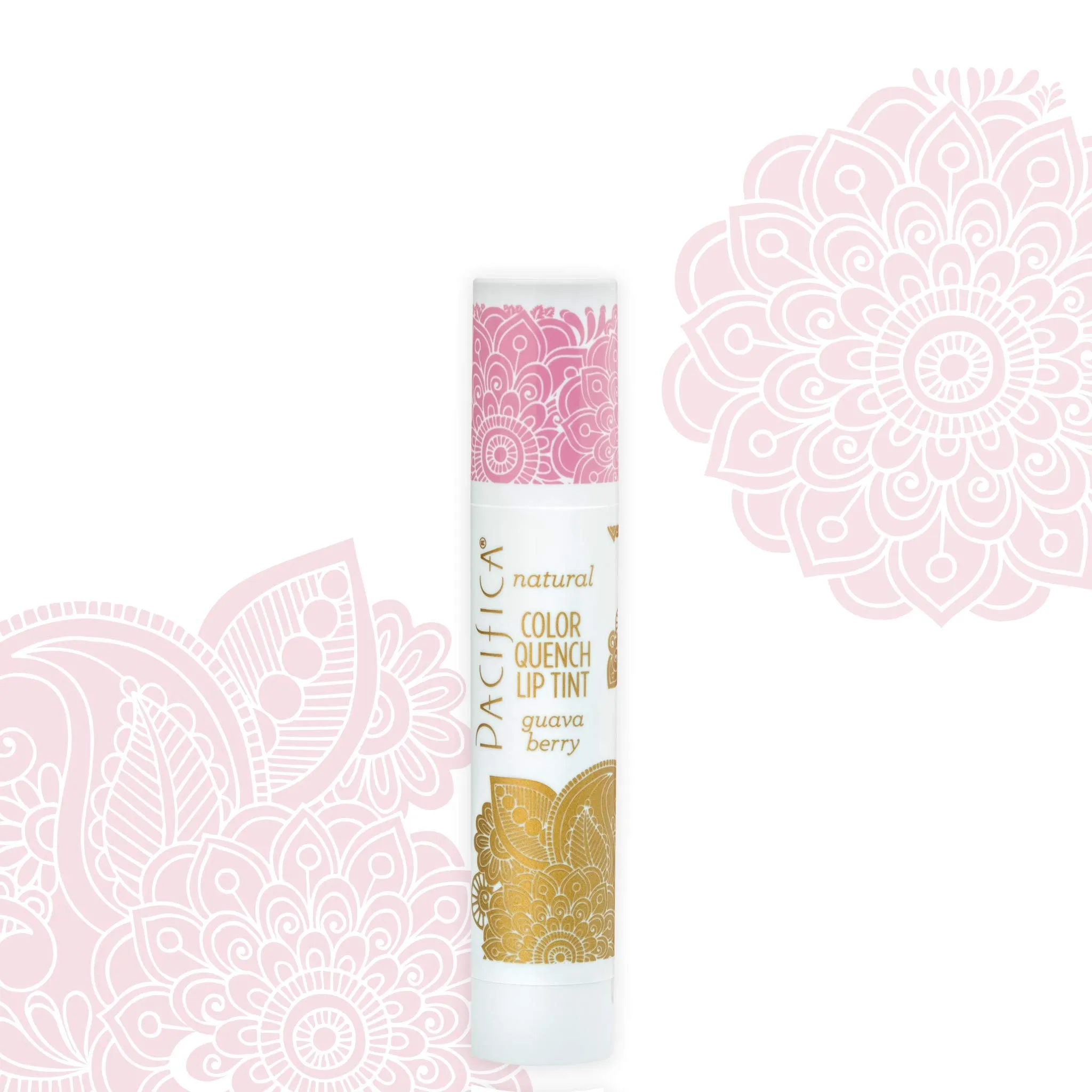 Pacifica Beauty Color Quench Natural Lip Tint, Guava Berry, Vegan & Cruelty Free, 0.15 Oz