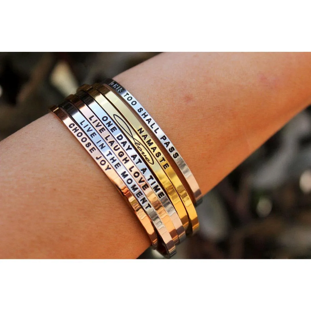 Personalize Your Name 3.5mm Cuff Bangle
