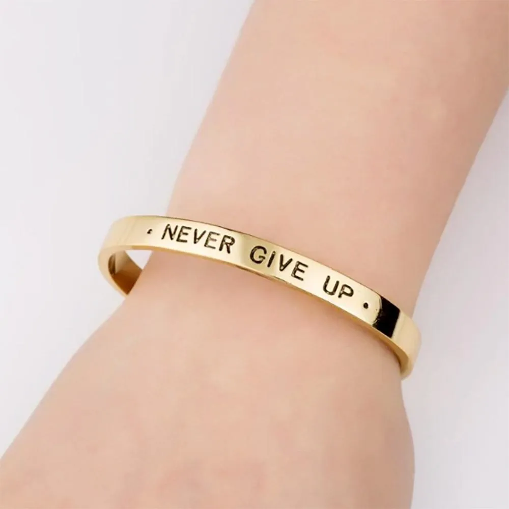 Personalize Your Name 6mm Cuff Bangle