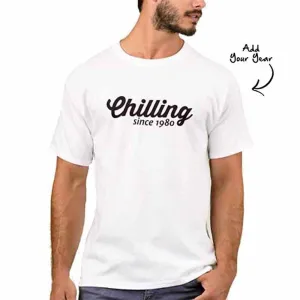 Personalized   Men's T-Shirt Poly Cotton Tees - ADD YEAR