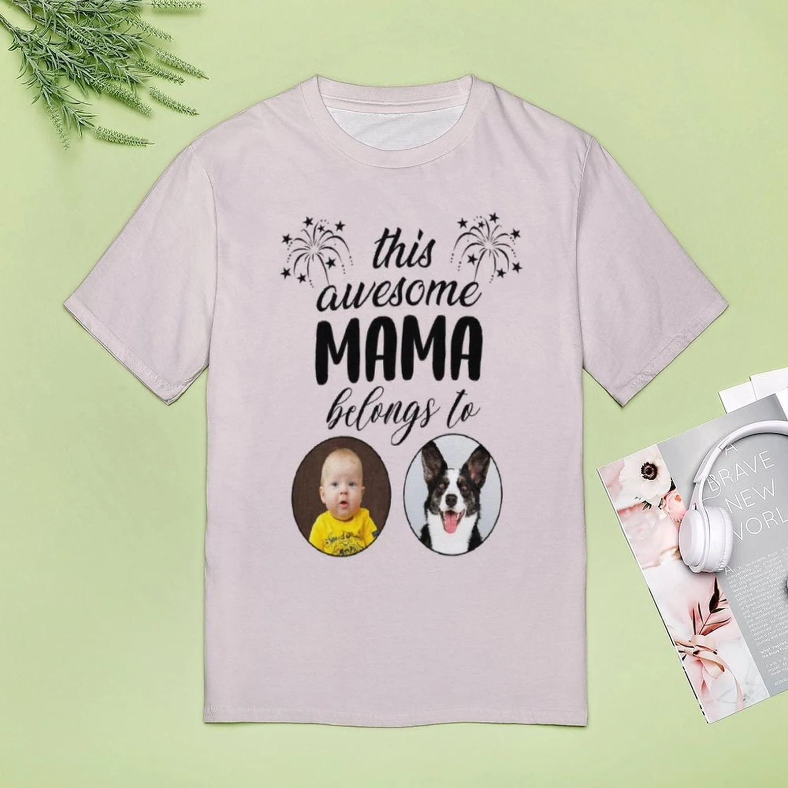 Personalized Mom Shirt With Kids Photo Shirt Mother's Day Shirt