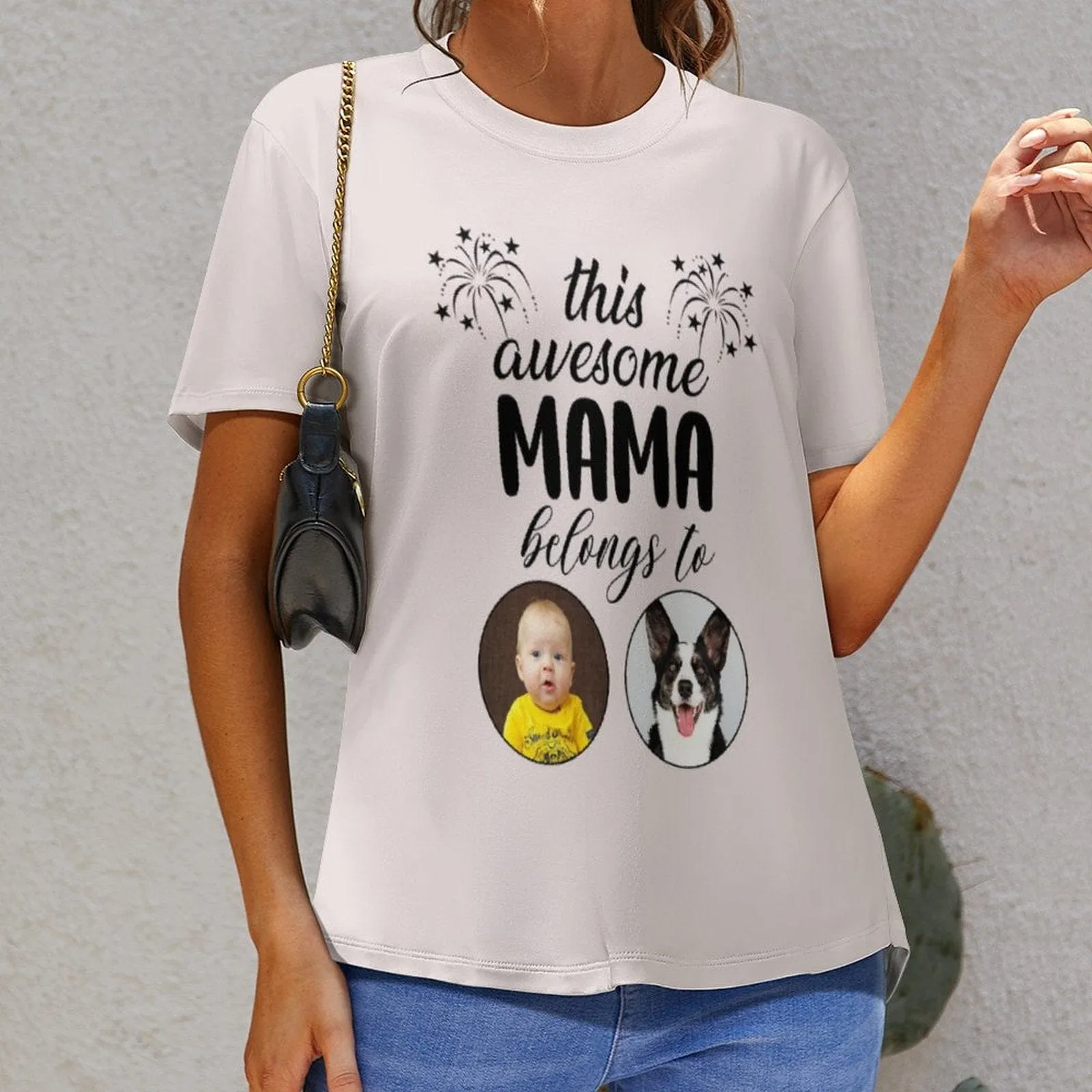 Personalized Mom Shirt With Kids Photo Shirt Mother's Day Shirt