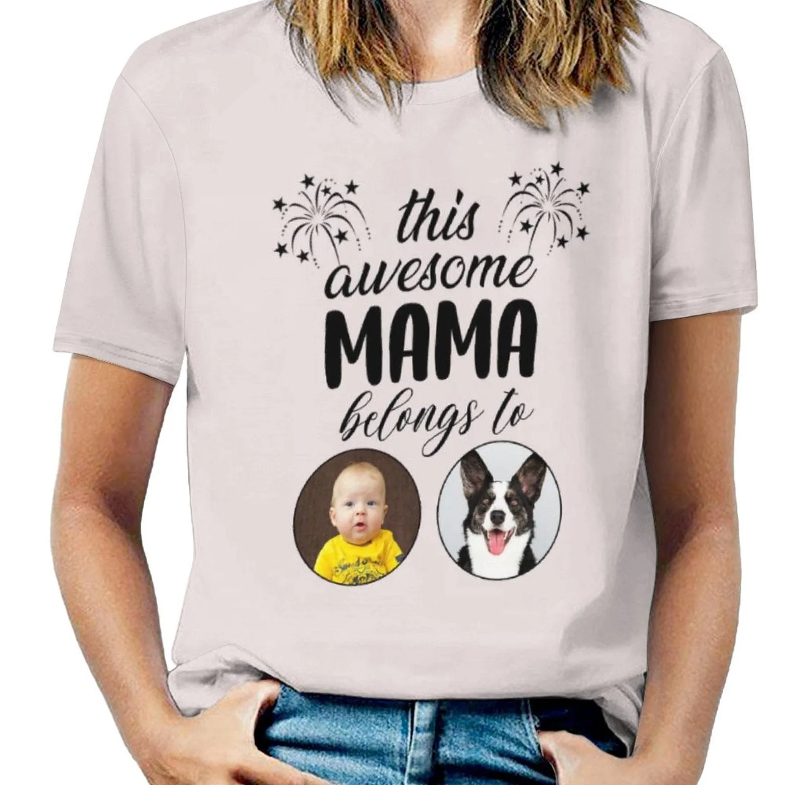 Personalized Mom Shirt With Kids Photo Shirt Mother's Day Shirt