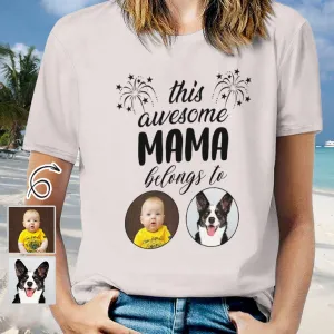 Personalized Mom Shirt With Kids Photo Shirt Mother's Day Shirt