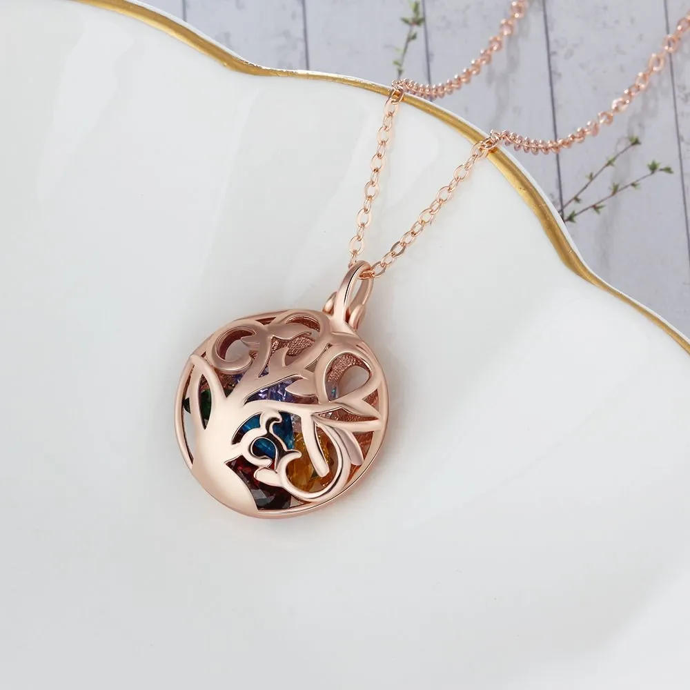 Personalized Rose Gold Hollow Pendant